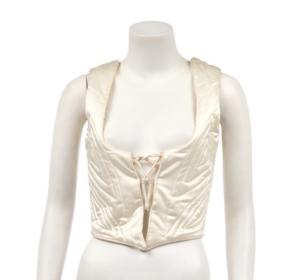 Lot 124 - A John Galliano quilted waistcoat, 'Fencing' collection, Autumn-Winter 1990-91