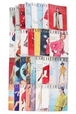 Lot 239 - L'Officiel de la Couture et de la Mode de Paris, 1956-1970