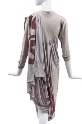 Lot 161 - A Westwood/McLaren cotton jersey toga-dress, 'Nostalgia of Mud' (Buffalo) collection, Autumn-Winter 1982-83