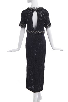 Lot 22 - A Chanel black knitted-lace dress, circa 2007