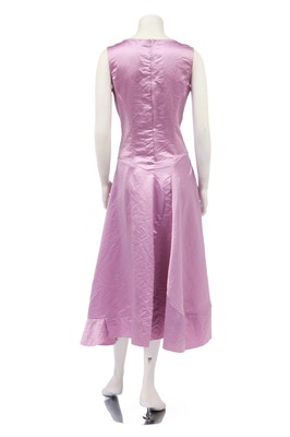 Lot 74 - A Comme des Garçons lilac satin dress, 1990s
