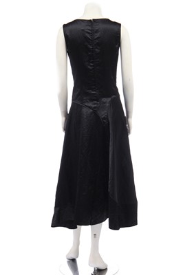 Lot 81 - A Comme des Garçons black satin dress, 1990s