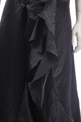 Lot 81 - A Comme des Garçons black satin dress, 1990s
