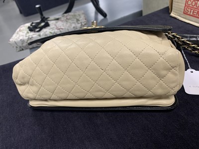 Lot 6 - Chanel two-tone quilted leather bag, 2012