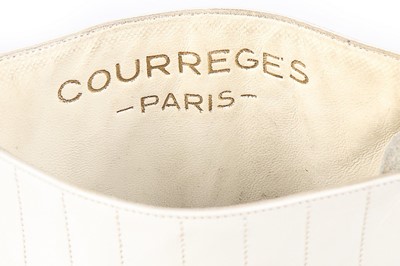 Lot 102 - A pair of Andr Courrges white leather 'Go-Go'...