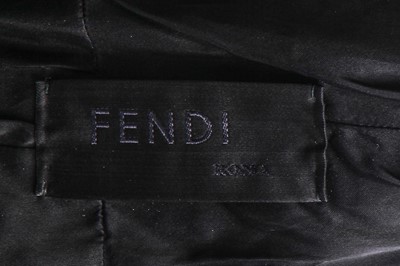 Lot 194 - A Fendi by Karl Lagerfeld printed hide coat, probably late 1970s