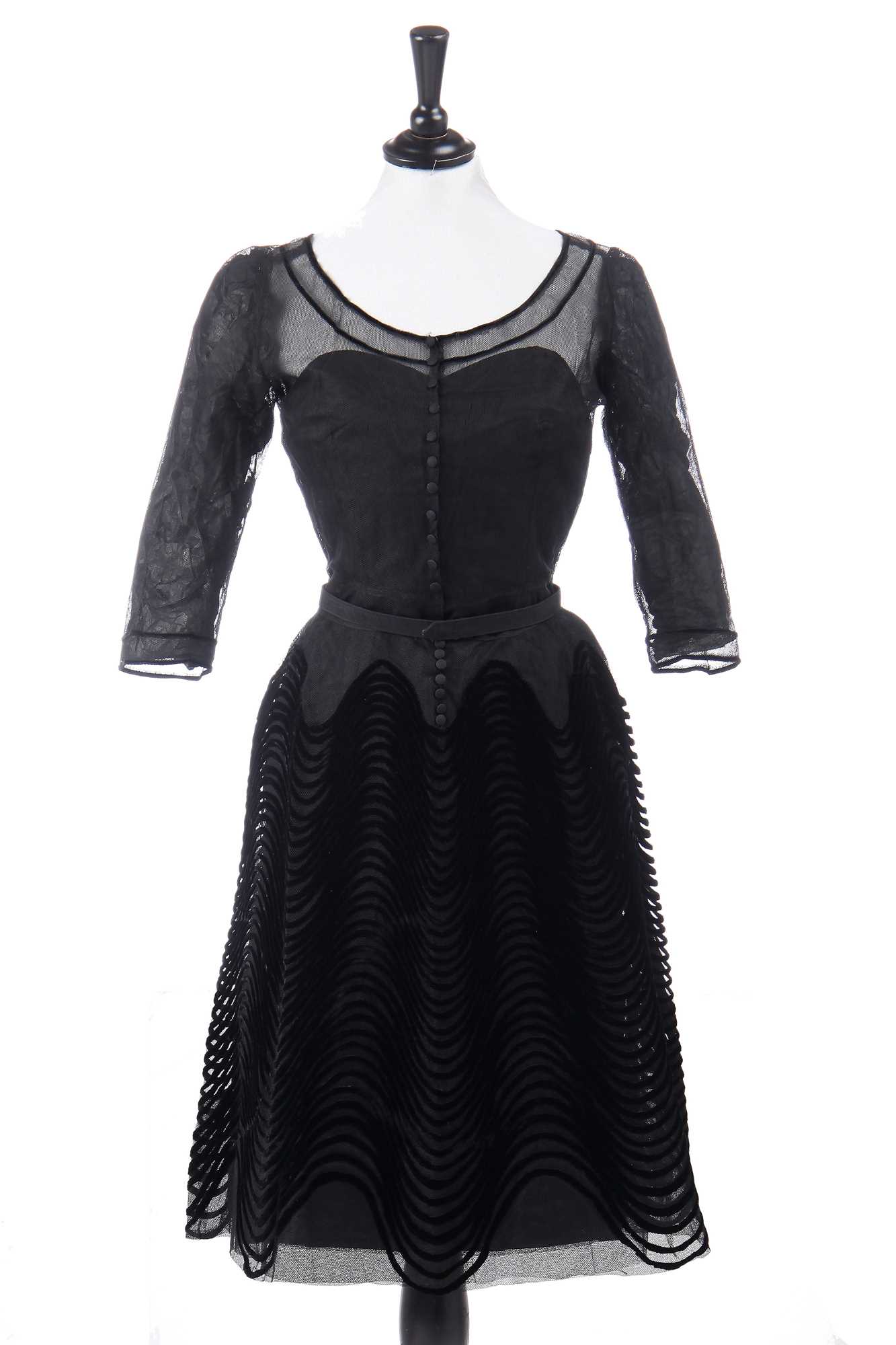 Lot 236 - A Nina Ricci couture layered tulle cocktail dress, mid-1950s