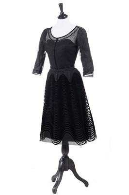Lot 236 - A Nina Ricci couture layered tulle cocktail dress, mid-1950s