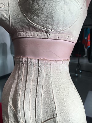Lot 245 - A repaired Christian Dior plaster lingerie mannequin, probably late 1940s-early 50s