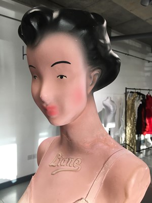 Lot 245 - A repaired Christian Dior plaster lingerie mannequin, probably late 1940s-early 50s