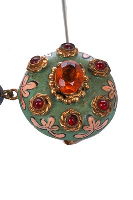 Lot 250 - A Max Boinet for Elsa Schiaparelli enamelled brooch, circa 1938