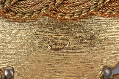 Lot 43 - A Christian Dior braided gilt chain choker-necklace, 1970