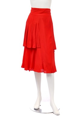 Lot 245 - An Ossie Clark for Radley black moss-crêpe dress, 1970s