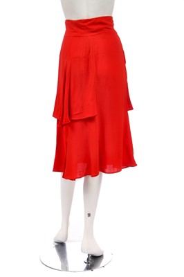 Lot 245 - An Ossie Clark for Radley black moss-crêpe dress, 1970s