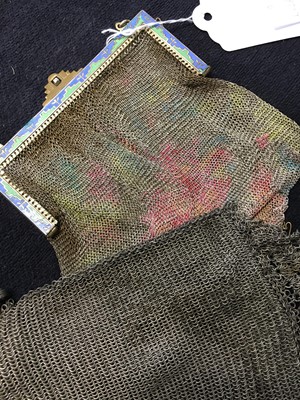 Lot 443 - A rare evening bag with Egyptian-inspired celluloid frame, circa 1922