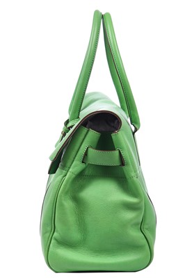 Lot 34 - A Mulberry grass-green leather Bayswater, 2013