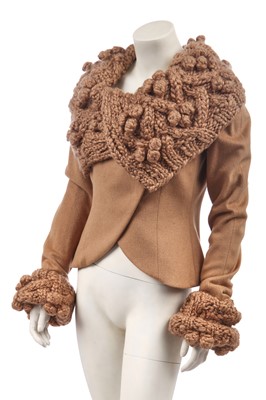 Lot 122 - A Christian Dior by John Galliano camel wool-cashmere jacket, 'Sportswear' collection, Autumn-Winter 1999-2000