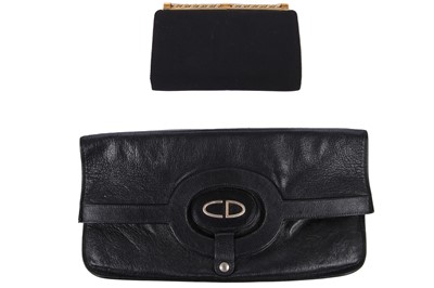 Lot 251 - A Christian Dior fold-over clutch bag, 1970s