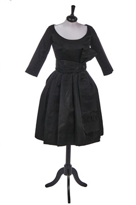 Lot 263 - A Christian Dior ottoman satin cocktail dress, 1958