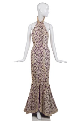 Lot 250 - A Carven couture lace evening gown, late 1950s-early 1960s