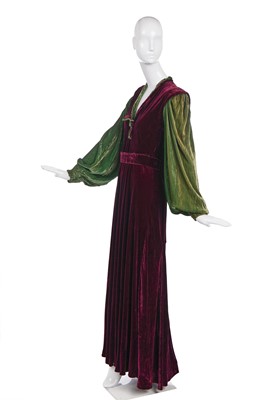 Lot 245 - A Madeleine Vionnet velvet evening gown, circa 1938