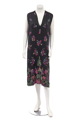 Lot 455 - A beaded rayon dress, early 1920s