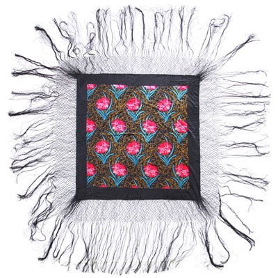 Lot 462 - Three devoré velvet shawls, 1920s