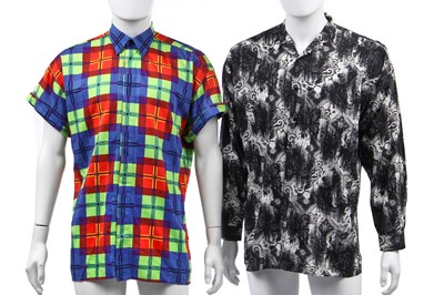 Lot 195 - Printed cotton men's designer shirts, 1980s-90s