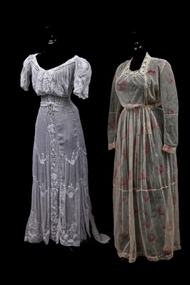 Lot 492 - Five summer dresses, 1900s-1910s