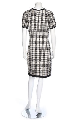 Lot 12 - A Chanel cotton and silk tweed dress, modern,...