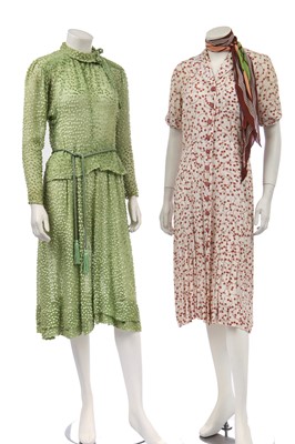 Lot 429 - A good group of mainly printed clothing, 1930s