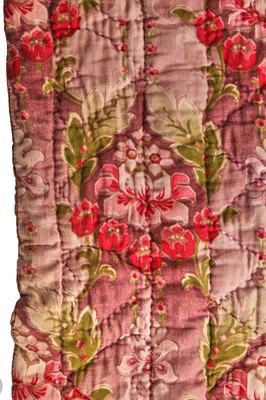 Lot 530 - A crewel-work calico curtain/panel, 1920s or 30s