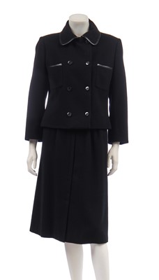 Lot 252 - A Gucci black wool suit, circa 1970