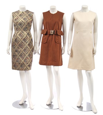 Lot 326 - A group of dresses and tailored garments, late 1960s-early 1970s