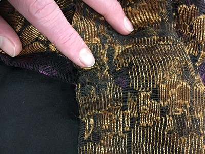 Lot 253 - A Catherine Buckley patchwork dress, 1971-72