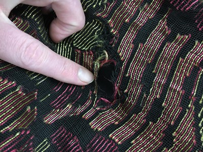Lot 253 - A Catherine Buckley patchwork dress, 1971-72