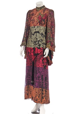 Lot 253 - A Catherine Buckley patchwork dress, 1971-72