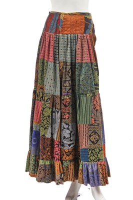 Lot 254 - A Catherine Buckley stencilled lace gown, 1970s