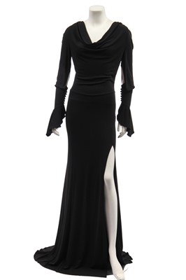 Lot 100 - A Givenchy black jersey evening dress, circa 2015