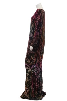 Lot 205 - A Patricia Lester devoré  evening dress, 1980s