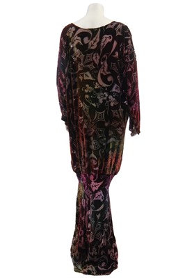 Lot 205 - A Patricia Lester devoré  evening dress, 1980s