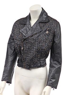 Lot 131 - A Gianni Versace leather jacket, early 1990s