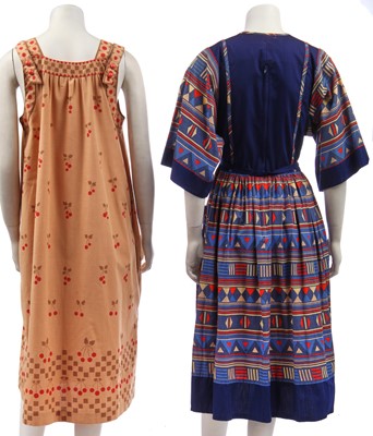 Lot 267 - Two good Anna Belinda printed cotton dresses, 1970s