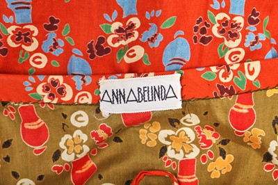 Lot 267 - Two good Anna Belinda printed cotton dresses, 1970s