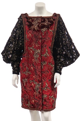 Lot 137 - An Ungaro couture medieval-inspired evening coat, 1990s