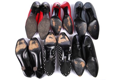 Lot 214 - A group of Christian Dior shoes, mainly 1980s