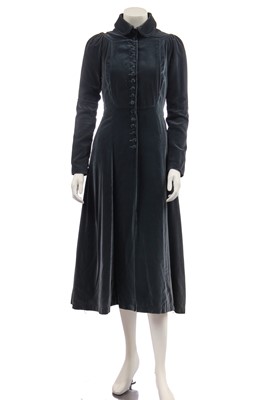 Lot 278 - An Ossie Clark grey velvet 'Alice' coat, circa 1970