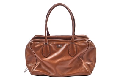Lot 43 - A Prada brown leather bag, 2010s