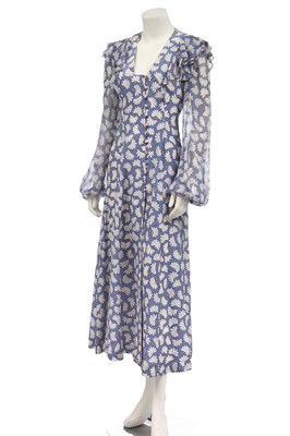 Lot 284 - An Ossie Clark for Radley dress with daisy print by Celia Birtwell, 1970s