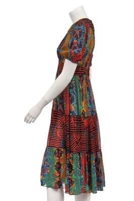 Lot 286 - Two Ossie Clark/Celia Birtwell for Radley printed chiffon dresses, 1970s